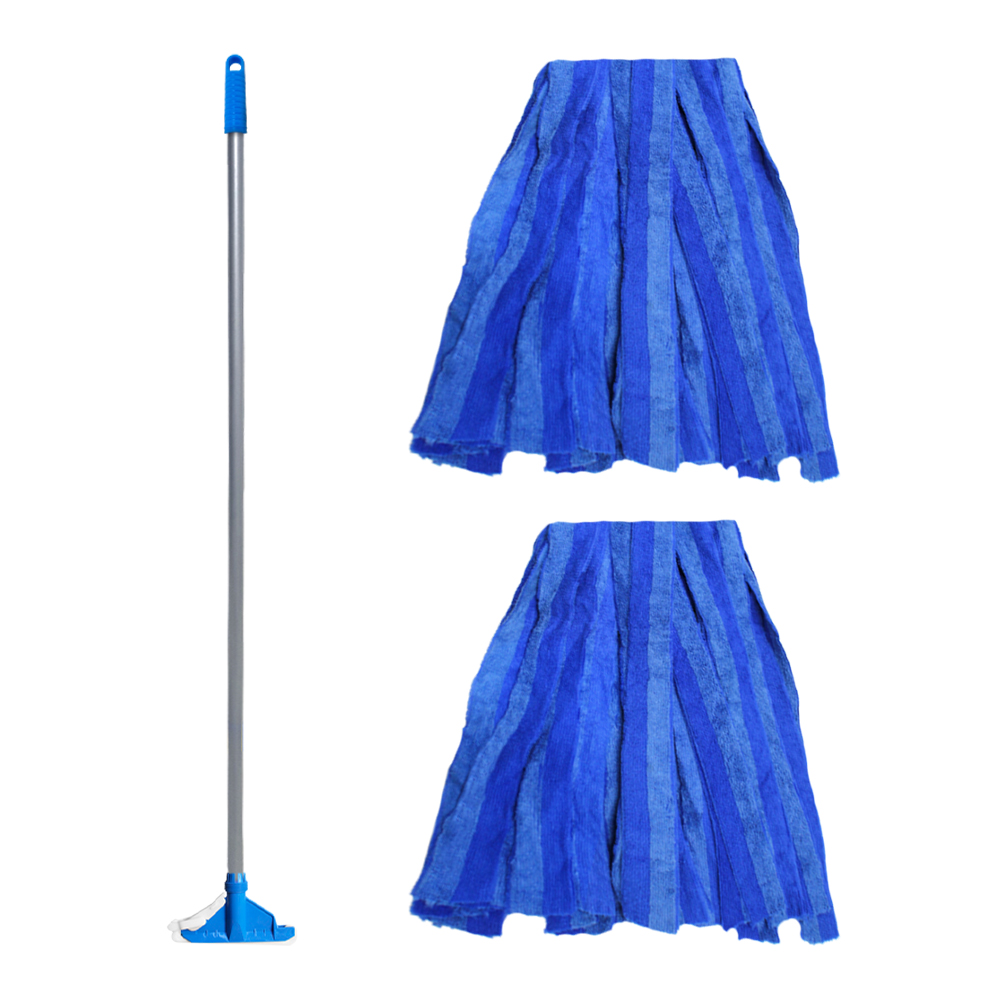 월드크린 파워홀드마포대 125cm + 잘닦여 투타입 극세사 마포걸레 2p 세트, 1세트 16,520원