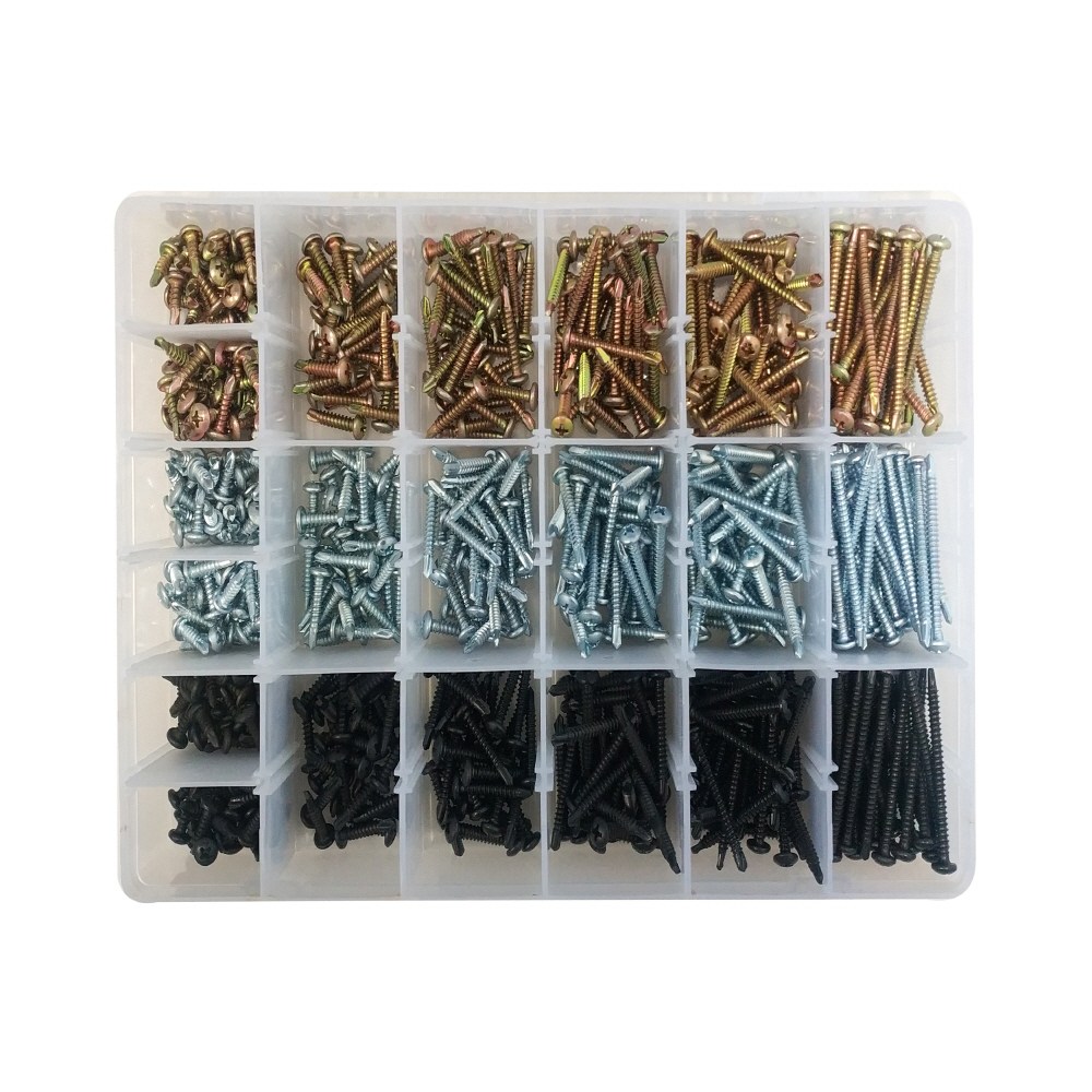 이노공구 직결나사  둥근머리/색상혼합 21종 셋트 (13mm ~ 50mm) 34,700원