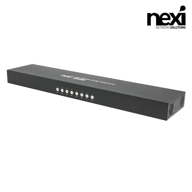 NX1223 4K 8포트 HDMI KVM 스위치 / 8대의 PC 선택제어 롱타입 (NX-7308KVM-4K) 144,500원