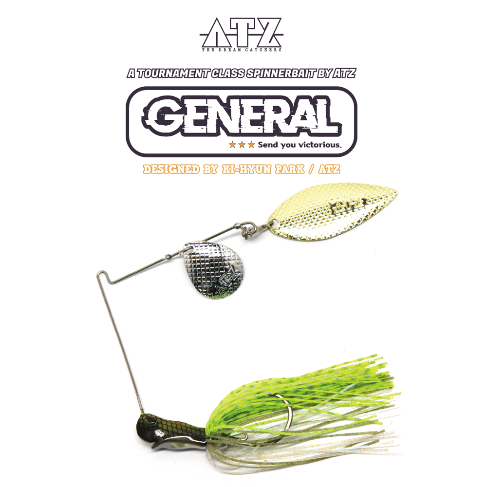 ATZ 스피너베이트 제네럴 3/8온스 TW 스베 데코이훅 탠덤윌로우 15,600원