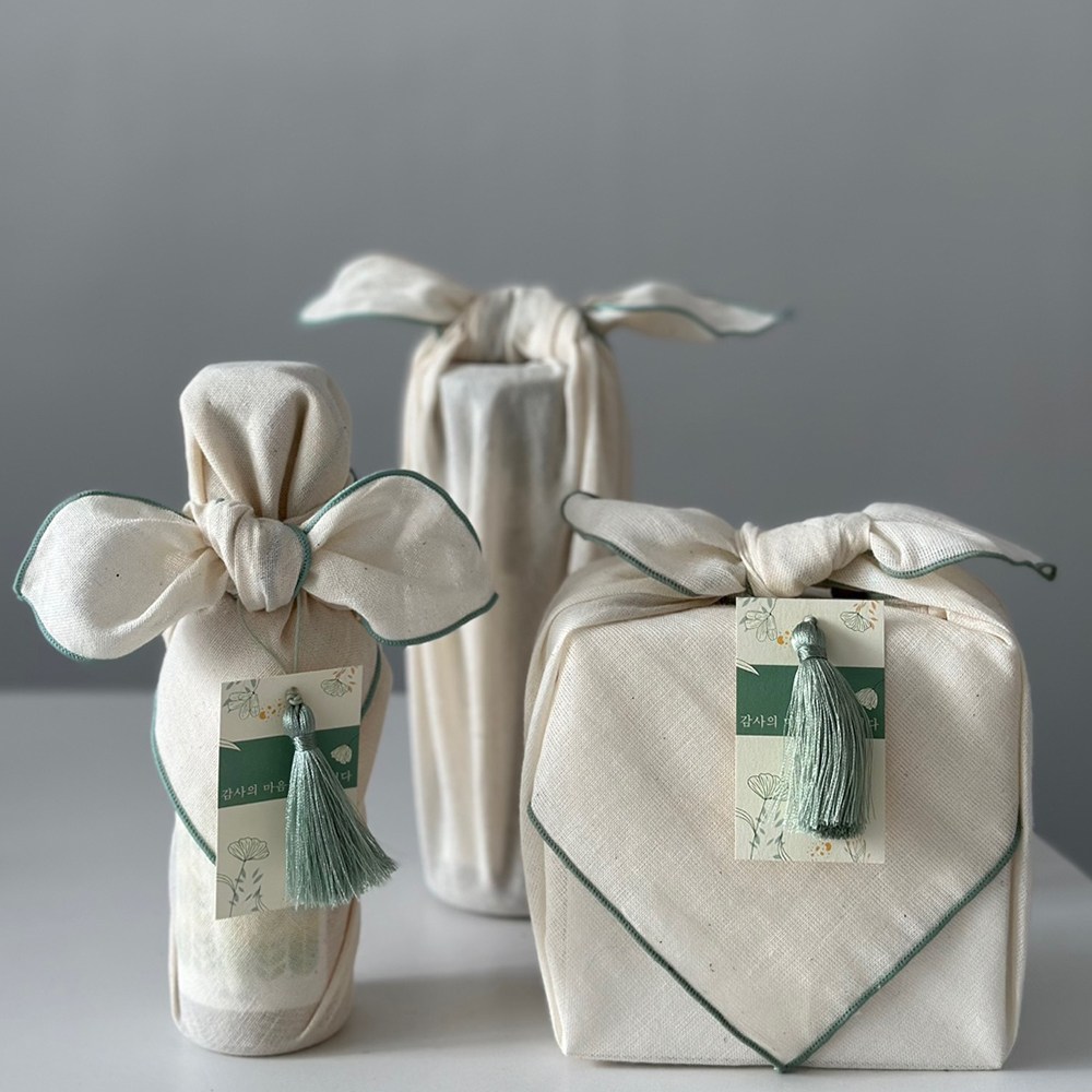 강화소창보자기 46cm+ 태슬 +설명tag (매듭법안내지+투명고무줄)/돌잔치,답례품선물 포장 12,800원