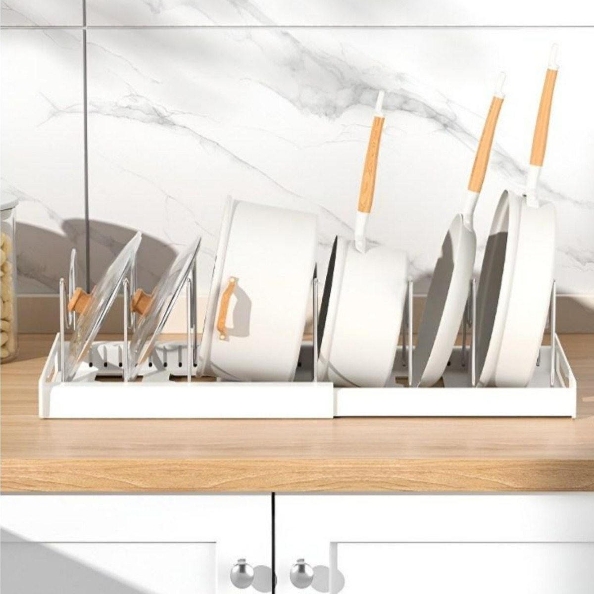 셔니엘고급협스텐304 길이조절 후라이팬냄비 정리대 12,800원