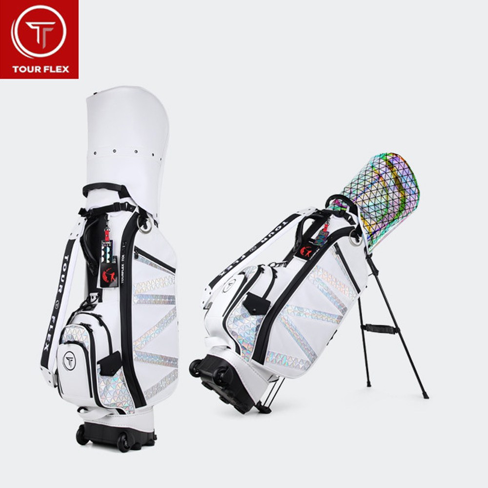 투어플렉스 핀크스 바퀴형 스탠드백 화이트 남여공용 골프가방 SA 650,000원