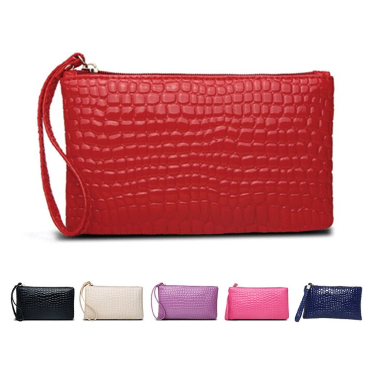 [대륜] 신상 악어패턴 클러치백 파우치 가방 화장품 핸드폰 10,500원