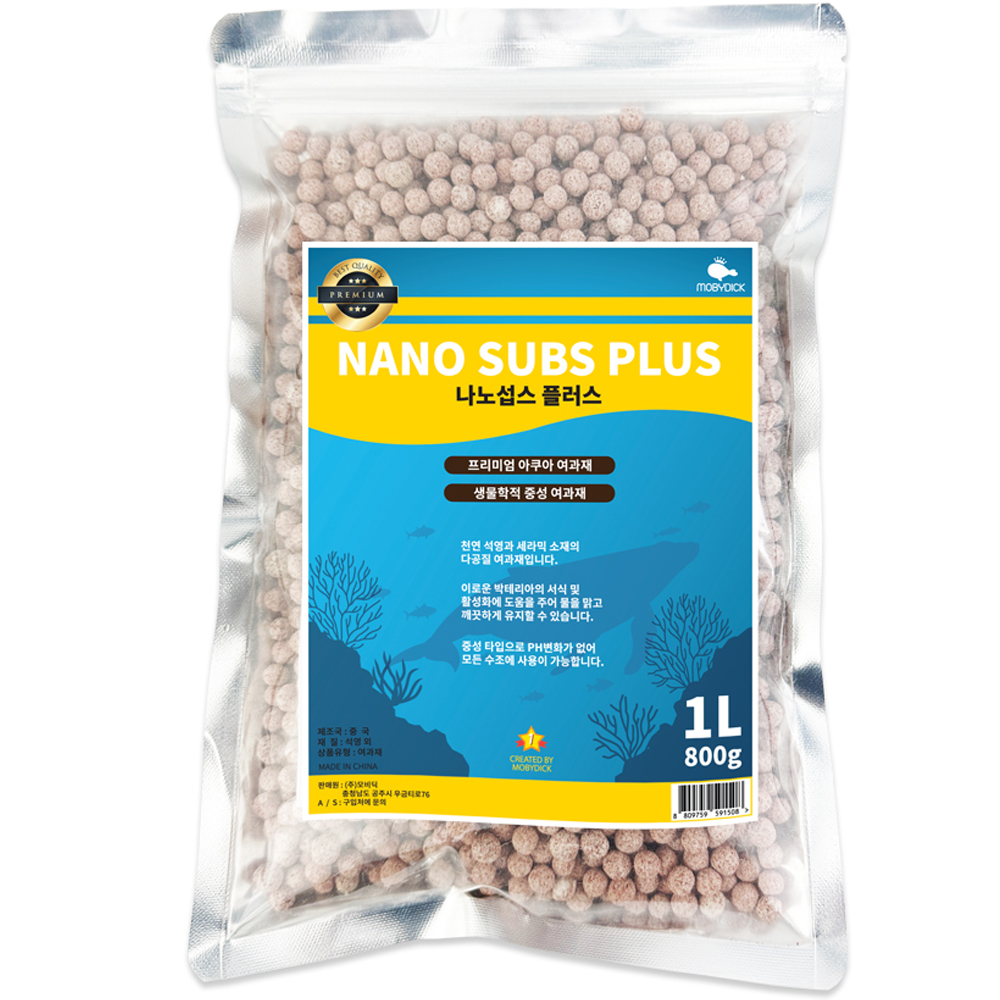 모비딕 나노섭스 플러스 다공질 여과재 1L 12,300원