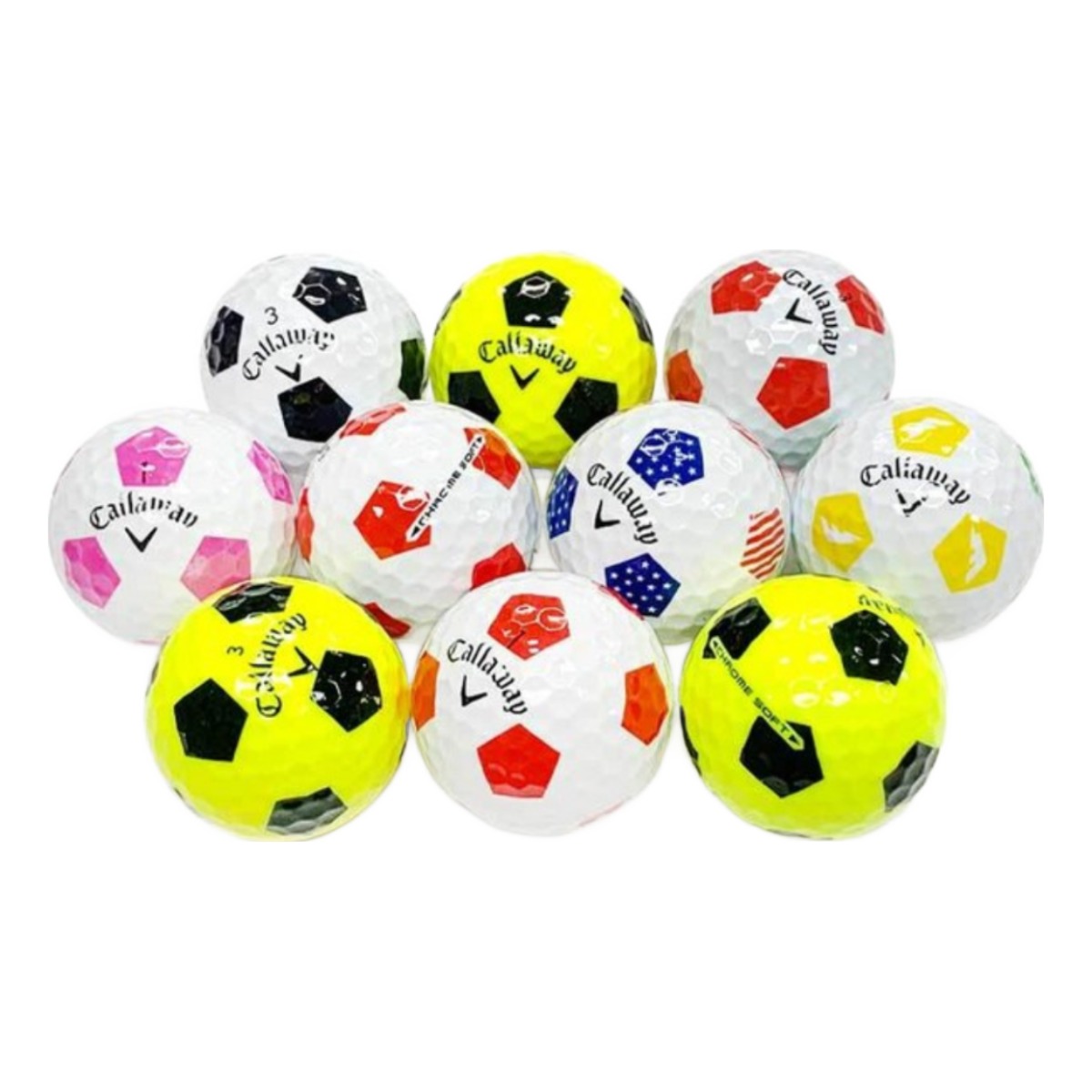[캘러웨이] 트루비스 로스트볼 A/A-등급 혼합 20알 컬러 시인성 라운딩연습 겸용, 화이트, 1개, 20개입 24,730원