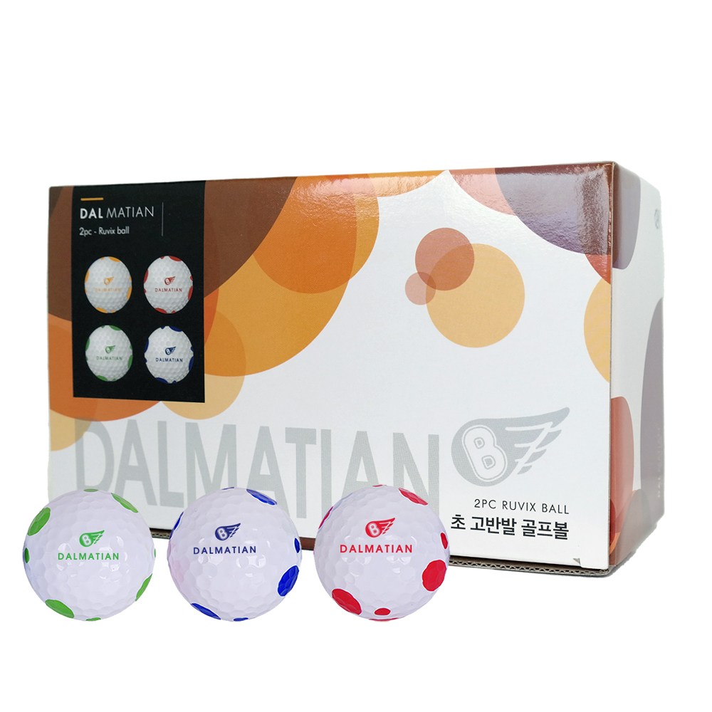 달마시안 초고반발 2피스 골프공[비공인] 30알 패키지 34,000원