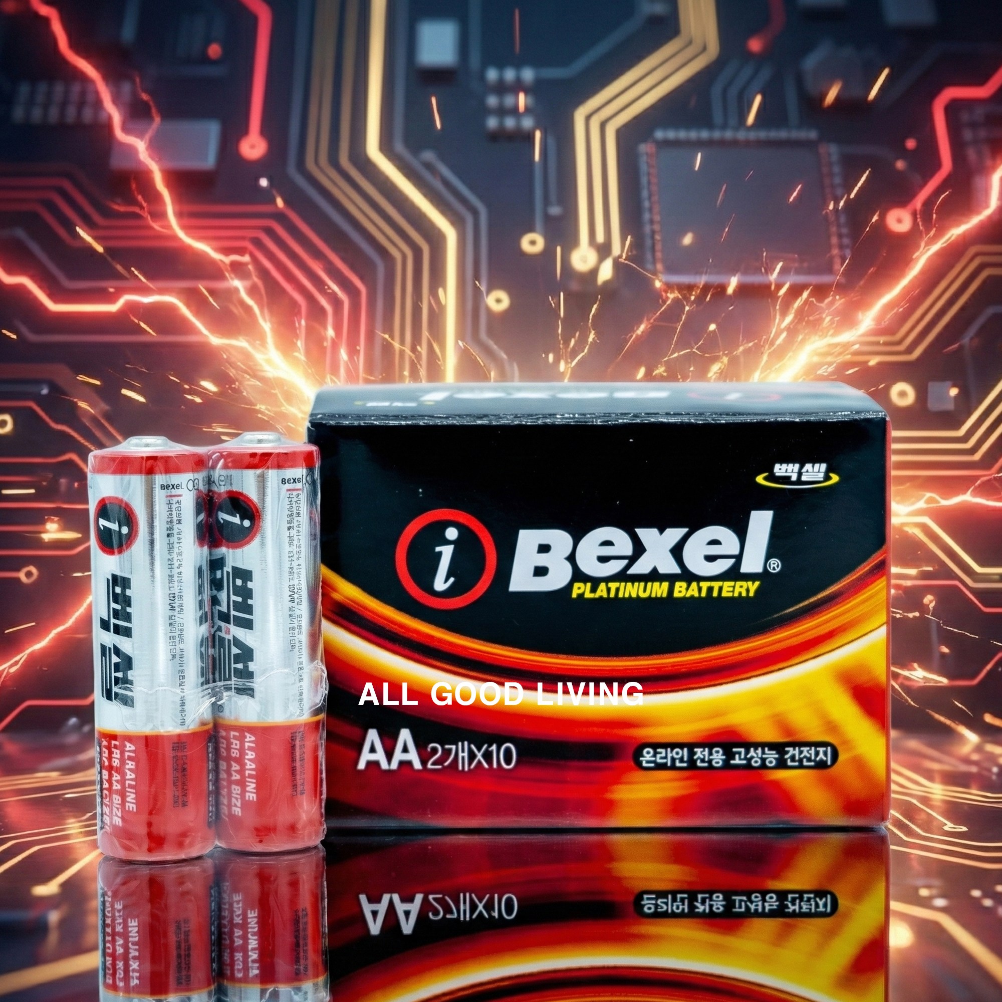 벡셀 아이플래티넘 온라인전용 고성능 알카라인 배터리 AA 1.5V 건전지 20입 / LR6 8,000원