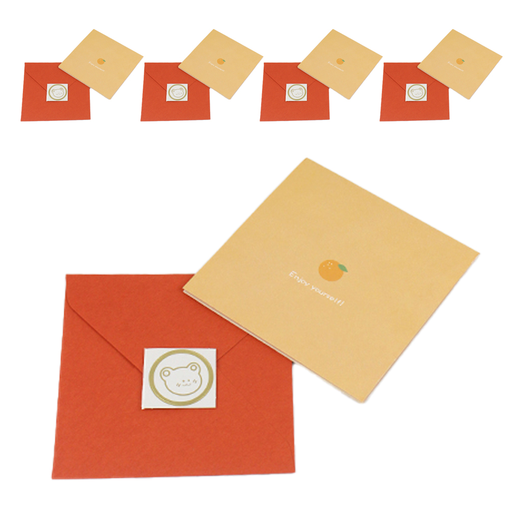 아이엔피 아이콘 입체카드 F 오렌지 11 x 11cm 5p 13,650원