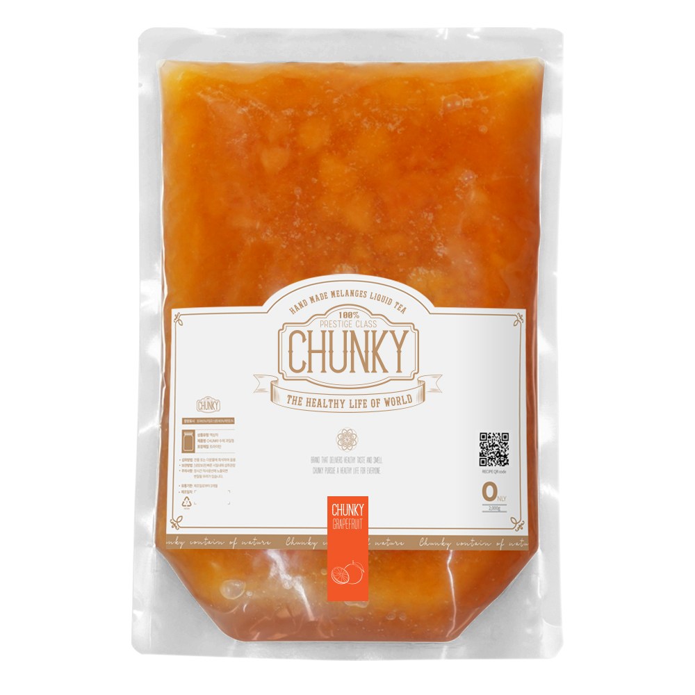 청키 수제 자몽청 대용량 자몽 차 카페용 과일청 2kg, 2kg, 1개, 1개입, 1.5L 30,800원