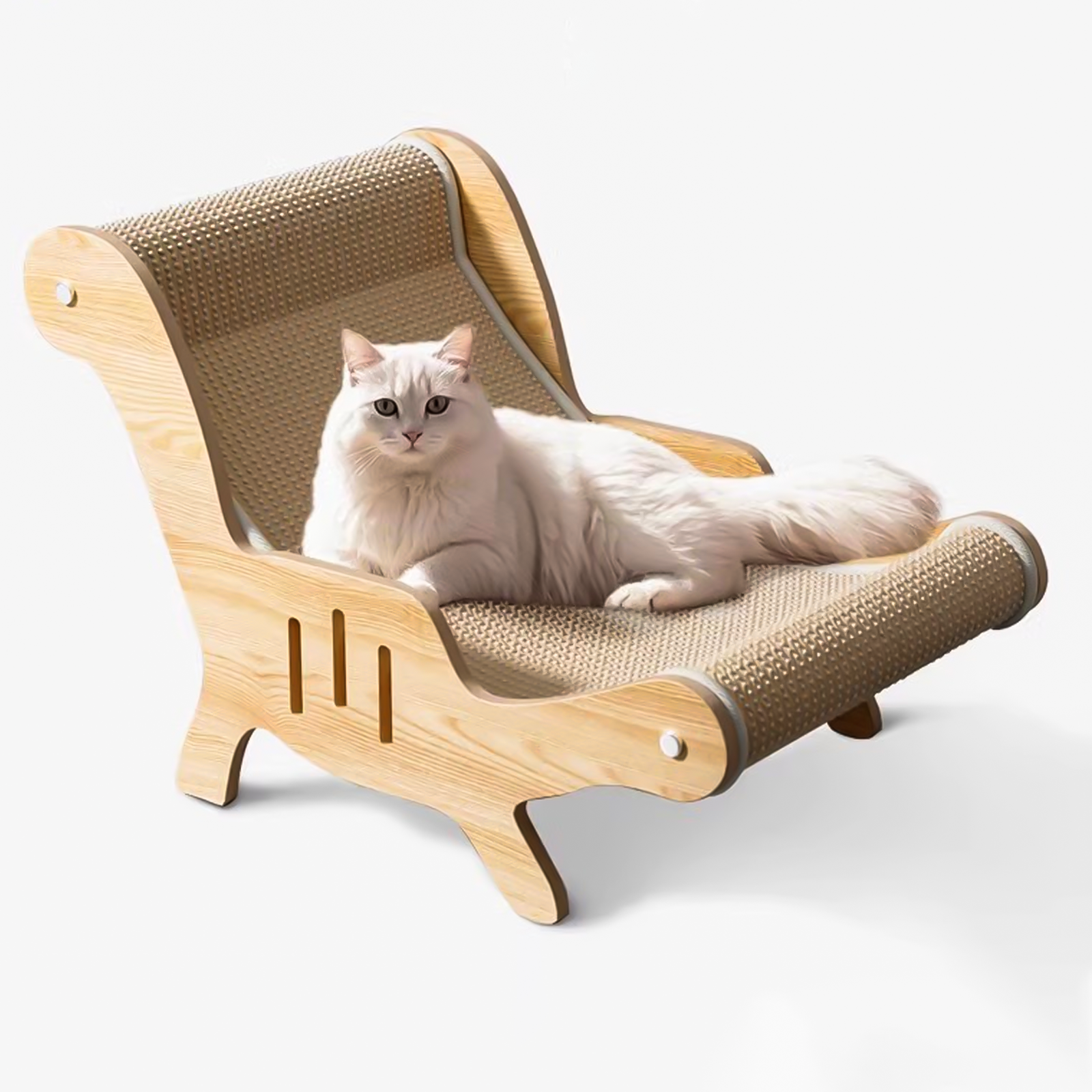 EVIO 고양이스크래쳐 스크래처 리클라이너 빅 사이즈, 우드 컬러, 1개 39,900원