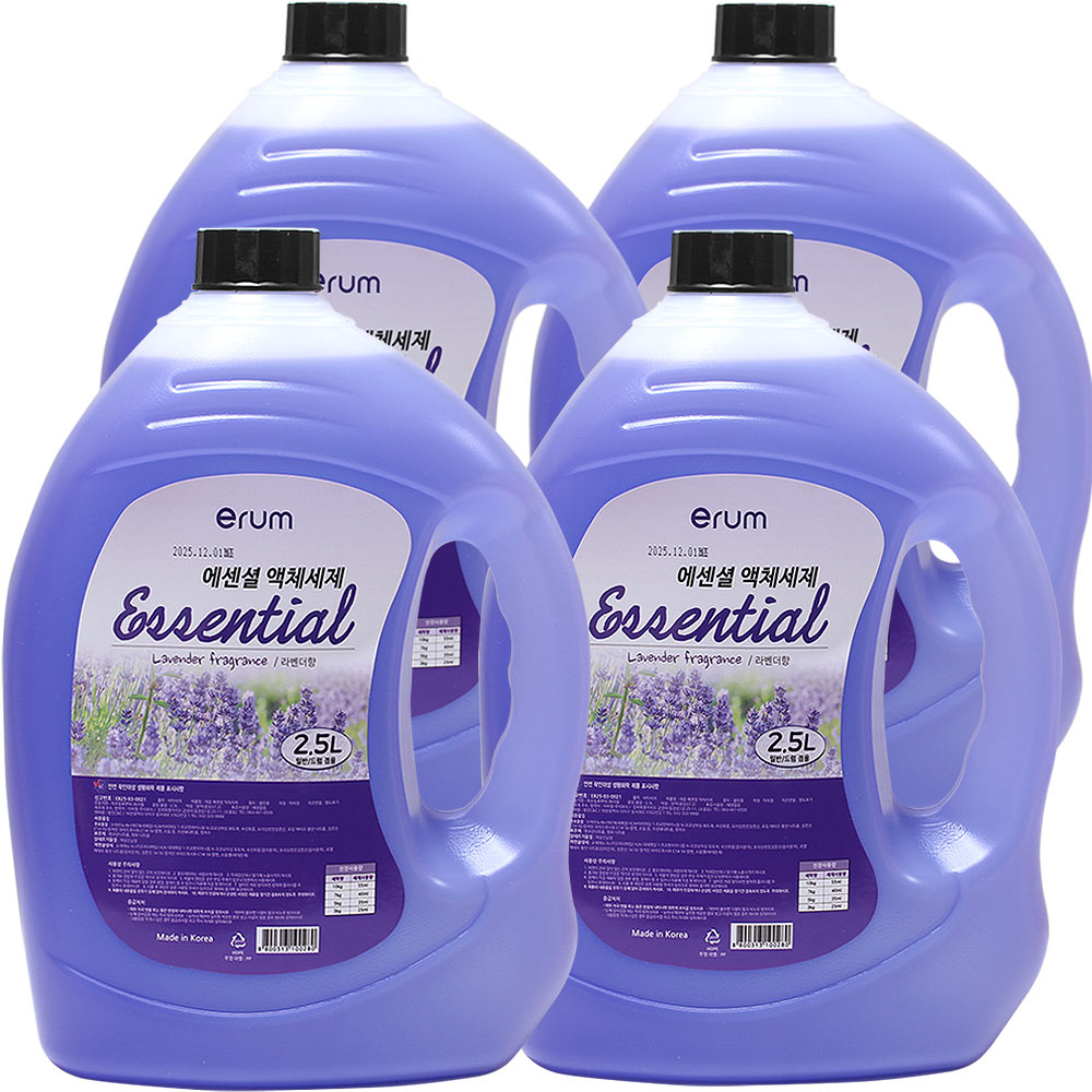 이룸에센셜 액체세제 2.5L 4개 라벤더향 세탁세제 일반/드럼겸용, 4개, 2.5L 8,800원