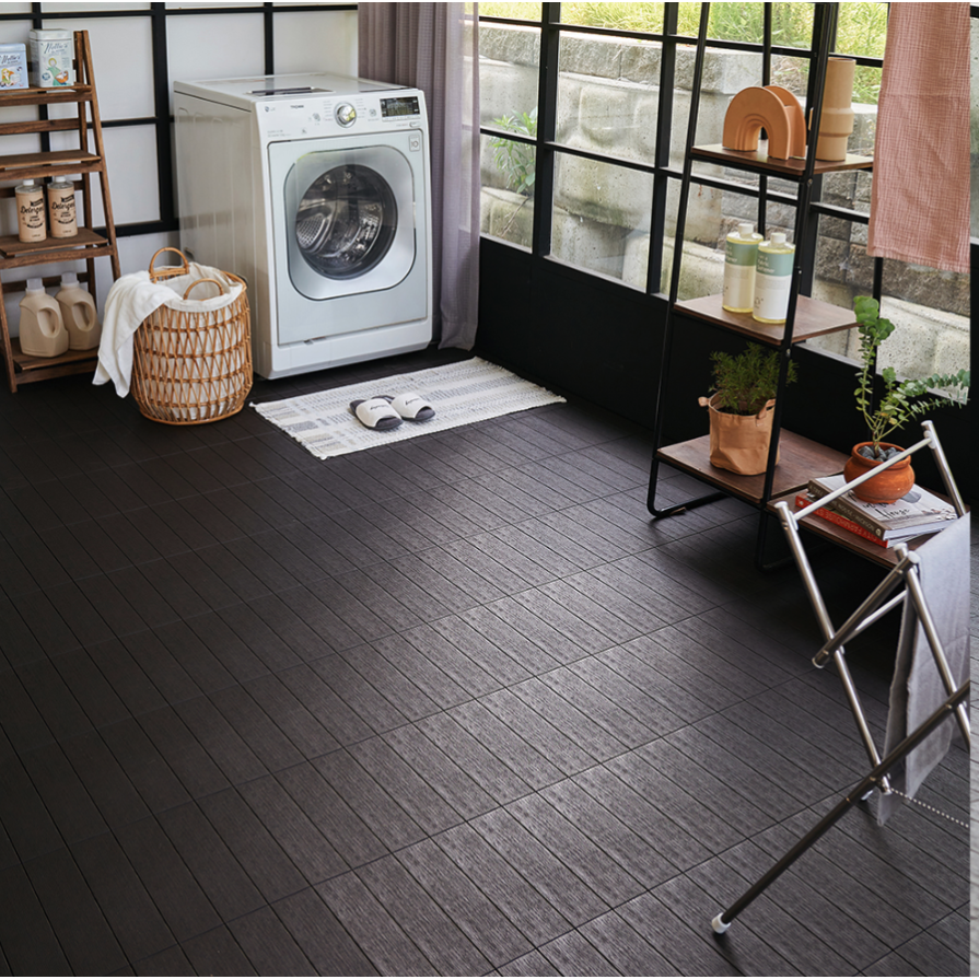 자취생활연구소 촘촘한 조립식 베란다 테라스 바닥 마루 데크 타일 바닥재, 차콜, 36개 86,900원