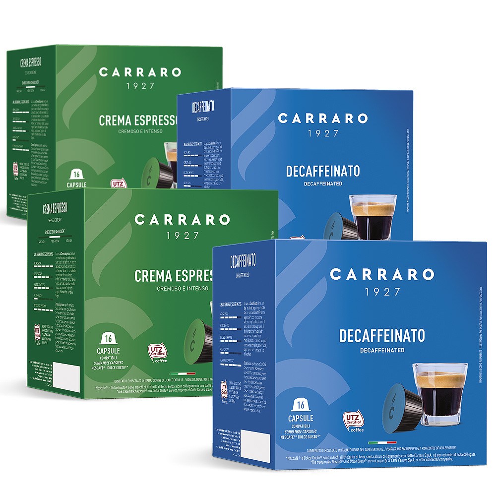 까라로 돌체구스토 호환 캡슐커피 멀티팩 크레마 에스프레소 + 디카페인, 4박스, 16개입, 7g 33,980원