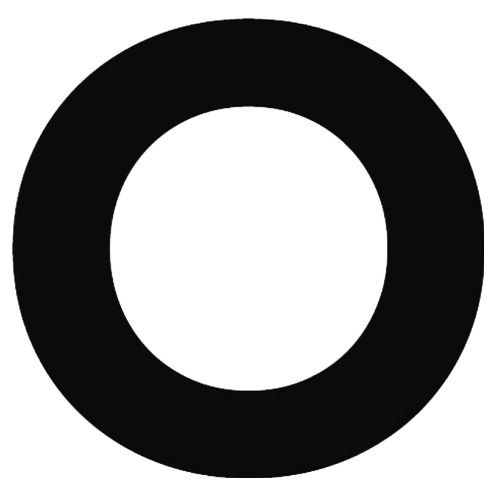 헤이즈 캐리어 이니셜 스티커 알파벳 O, 화이트, 1개 4,500원