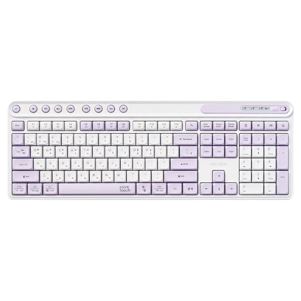 아이리버 Silent 듀얼모드 멀티페어링 블루투스 무소음 무선 키보드 26,900원