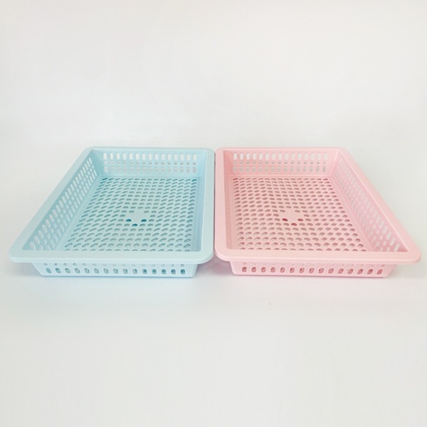 토단 초등용 사각 바구니 (5개입) 2색(분홍,하늘) 도매 12,000원