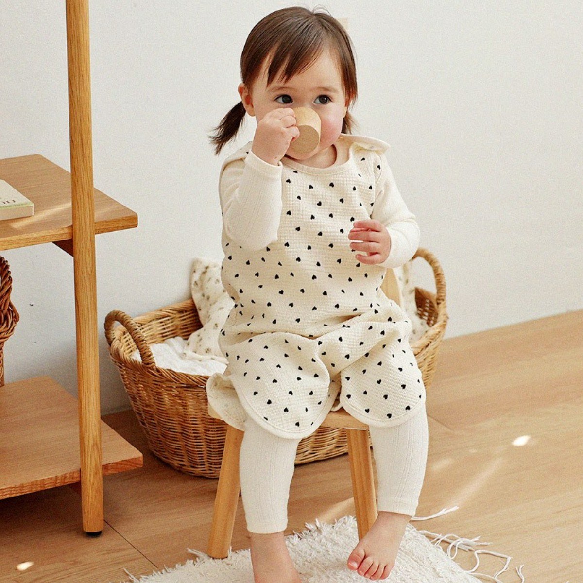 마롤로뜨 러블리 하트 수면조끼 20,000원