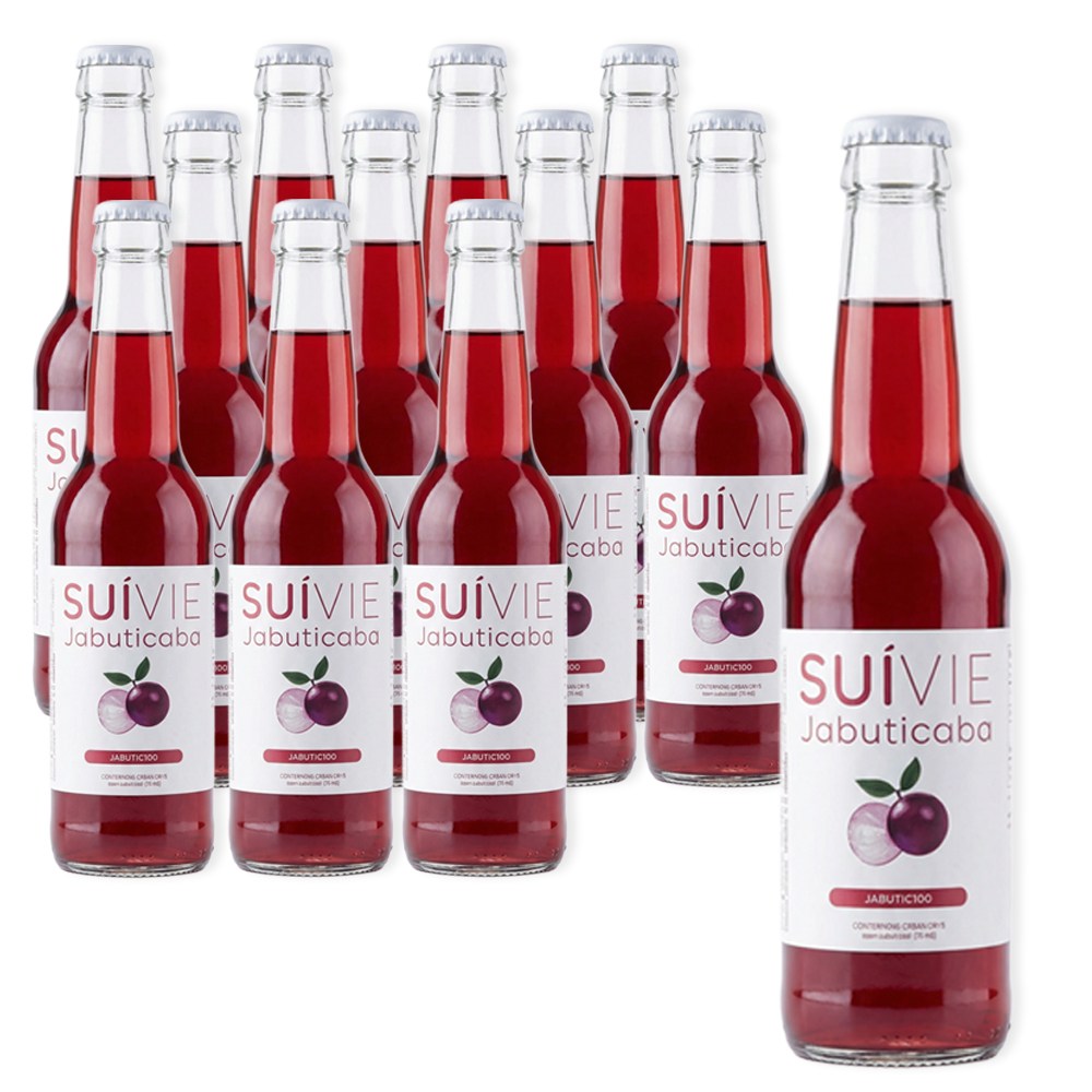 수이비 자보티카바 100% 거북이 주스 항산화 스파클링 병, 12개, 275ml 31,890원