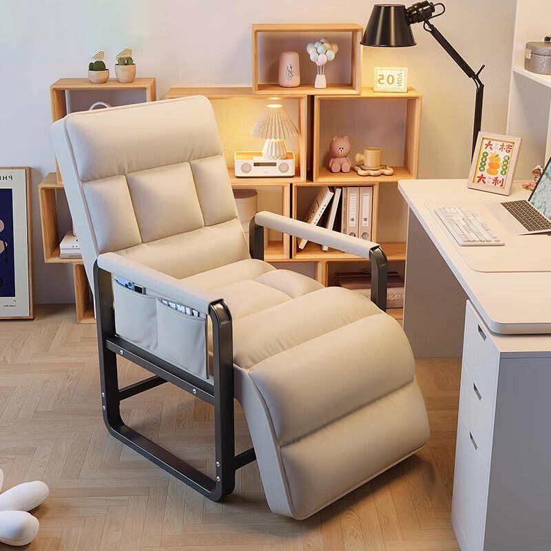 편안한 1인용 각도조절 리클라이너 팔걸이 릴렉스 체어 사무실 가정용, 화이트색 A형 138,000원