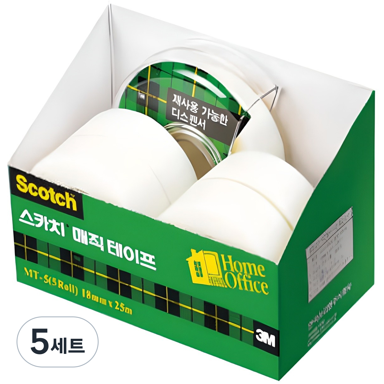 쓰리엠 스카치 매직테이프 디스펜서1p + 리필4p MT-5  18mm x 25m 43,500원