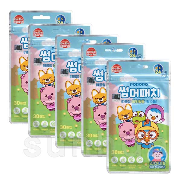 뽀로로 썸머패치 30매입/여름/썸머/모기/패치/밴드/기피/스티커 11,000원
