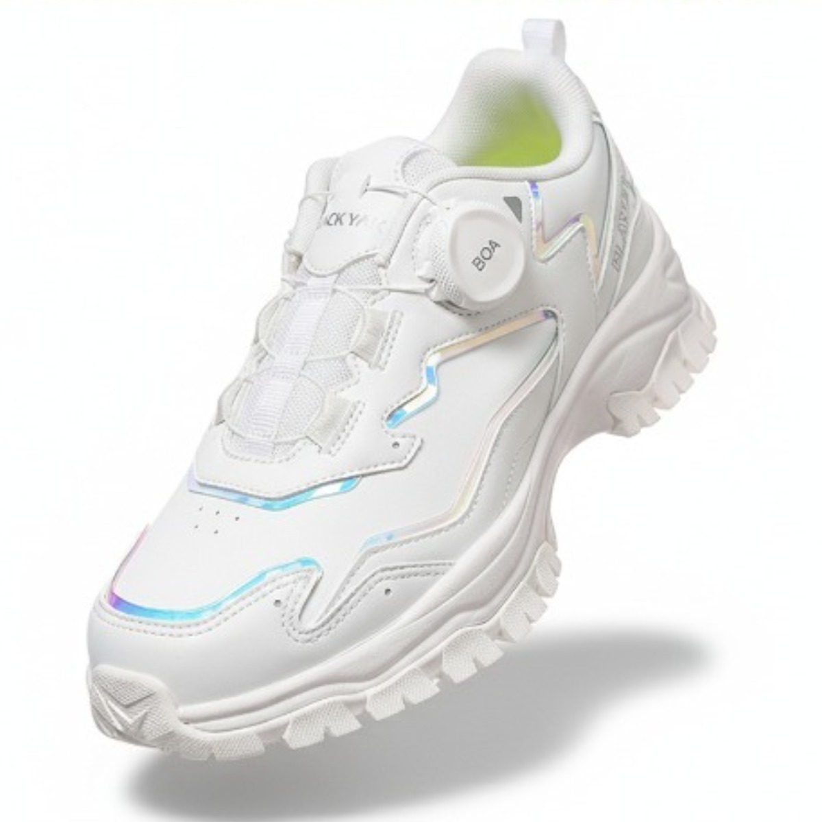 [백화점출고] 블랙야크 키즈 운동화 여아 프리즘 아이언 화이트 보아 다이얼 아동 어린이 러닝화 스니커즈 100,400원