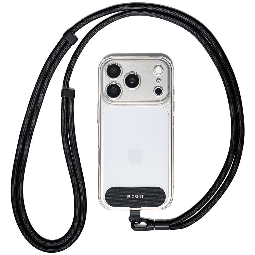 빅스킷 도난방지 핸드폰 목걸이 숄더 스트랩, 블랙, 1개 12,200원