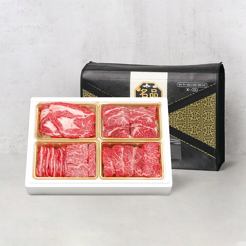 마블리즈 마장동 1등급 소고기 명절 선물세트 골드세트 1.6kg (등심+안심+갈비살+특수부위), 1개 149,900원