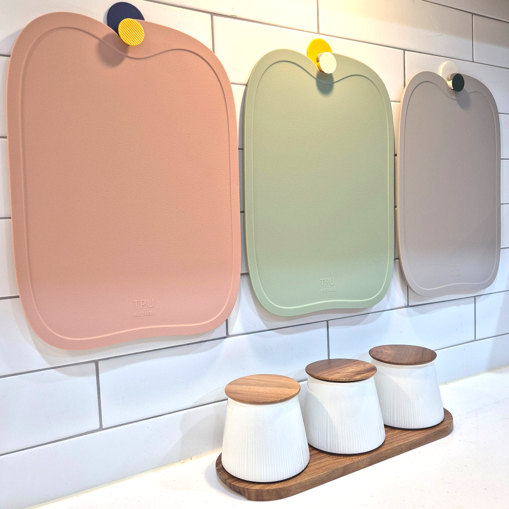 [ 칼자국 x ] MELOA TPU 도마 3종 세트, [파스텔핑크+라이트그린+소프트그레이], 1개 29,900원