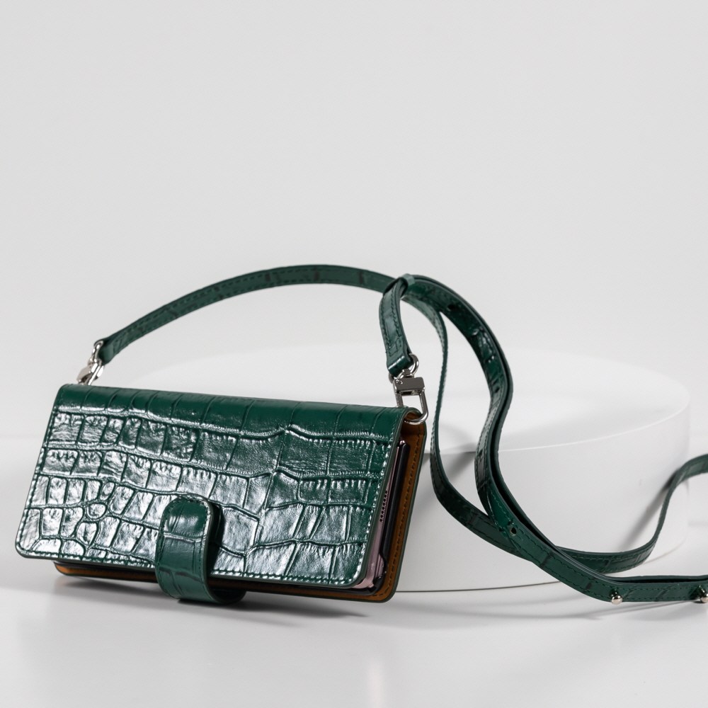 본아띠[BonAtti] 삼성 갤럭시 Z폴드3 2 제트폴드3 2 지폴드2 천연소가죽 제니스 크로커다일 악어 지폐 카드 수납 크로스 목걸이 줄 지갑형 핸드폰케이스 69,600원