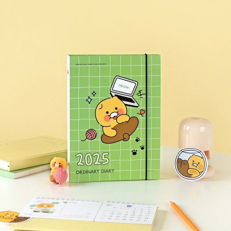 카카오프렌즈 2025 춘식이 오디너리 바인더 6공 다이어리 A5 캐릭터 디자인문구 6,240원
