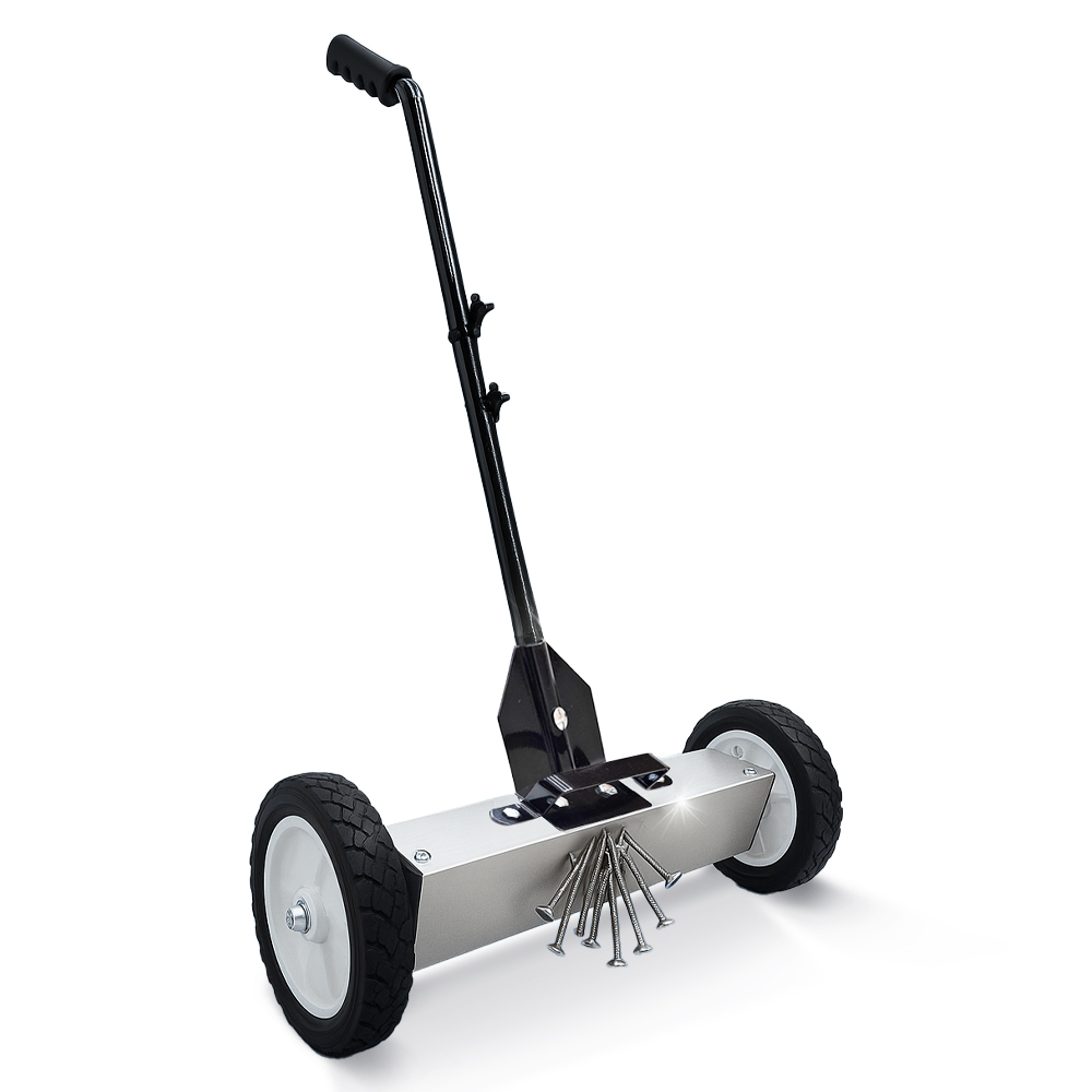 바퀴형 자석청소기 15kg흡착가능 대형 자석봉 철가루 제거기 못줍는도구 볼트줍기 나사제거 못제거 철편제거 69,890원