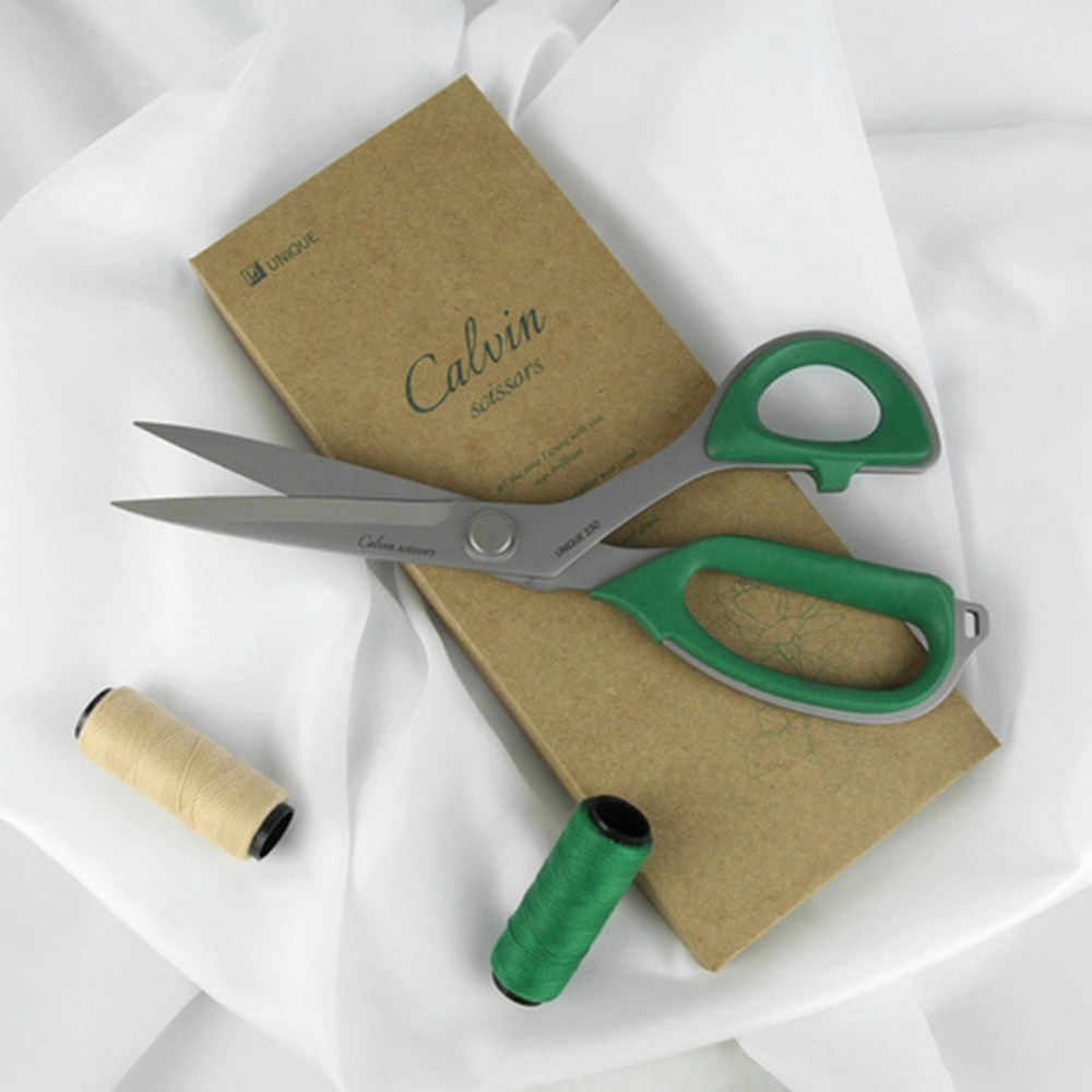 유니크 캘빈가위 재단가위 독일 탄소강 자수 재단용 가위 최강 절삭력 230mm 250mm, 1개 49,500원
