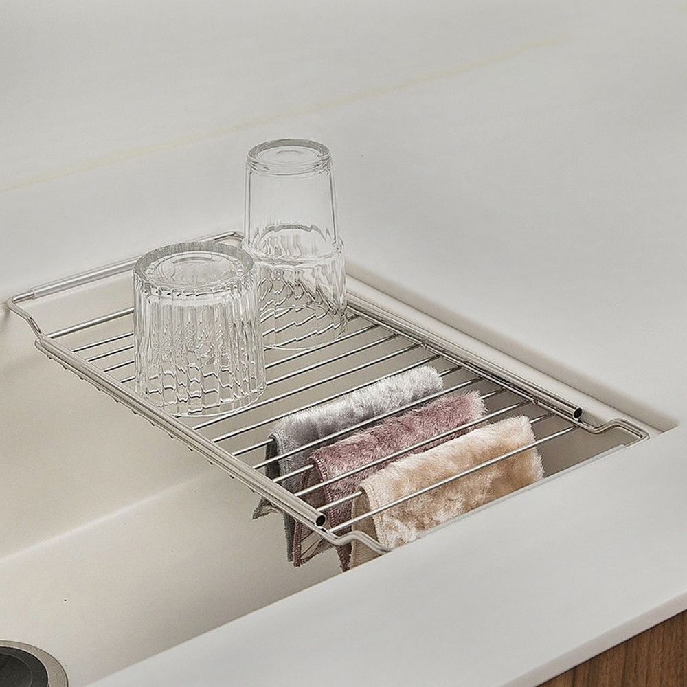 비블럭 스텐 플레이트 슬라이딩 길이조절 물빠짐 식기 건조대 12,870원