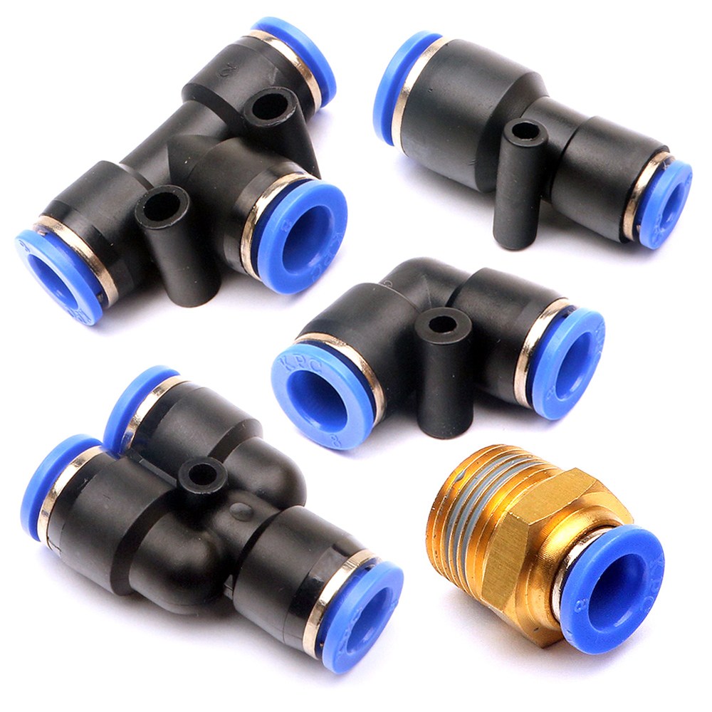 국산 에어 원터치 피팅 6mm 8mm 10mm 휘팅 튜브 우레탄 호스 공기 배관 유압 공압 닛플 정수기 연결 확장 나사 어댑터 밸브 이경 소켓 PC PUC PUL PUT PY PG 890원