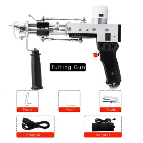 업그레이드 전기 카펫 터프팅 건 핸드 건 터프팅 건 카펫 직조 플록 기계 파일 및 루프 파일 2 in 1 118,770원