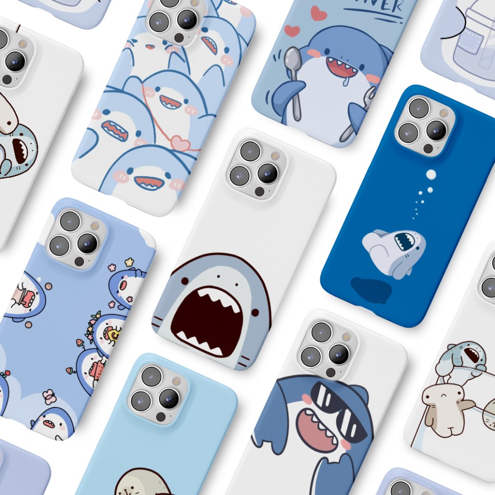 전기종 귀여운 아기 상어 하드 케이스 갤럭시 X커버5 A10E A12 A13 A14 A25 A35 A55 M44 12,900원