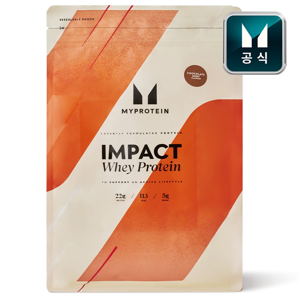 마이프로틴 임팩트 웨이 프로틴 민트초콜릿향 WPC, 포대유청 농축유청 단백질, 1kg, 1개 54,900원