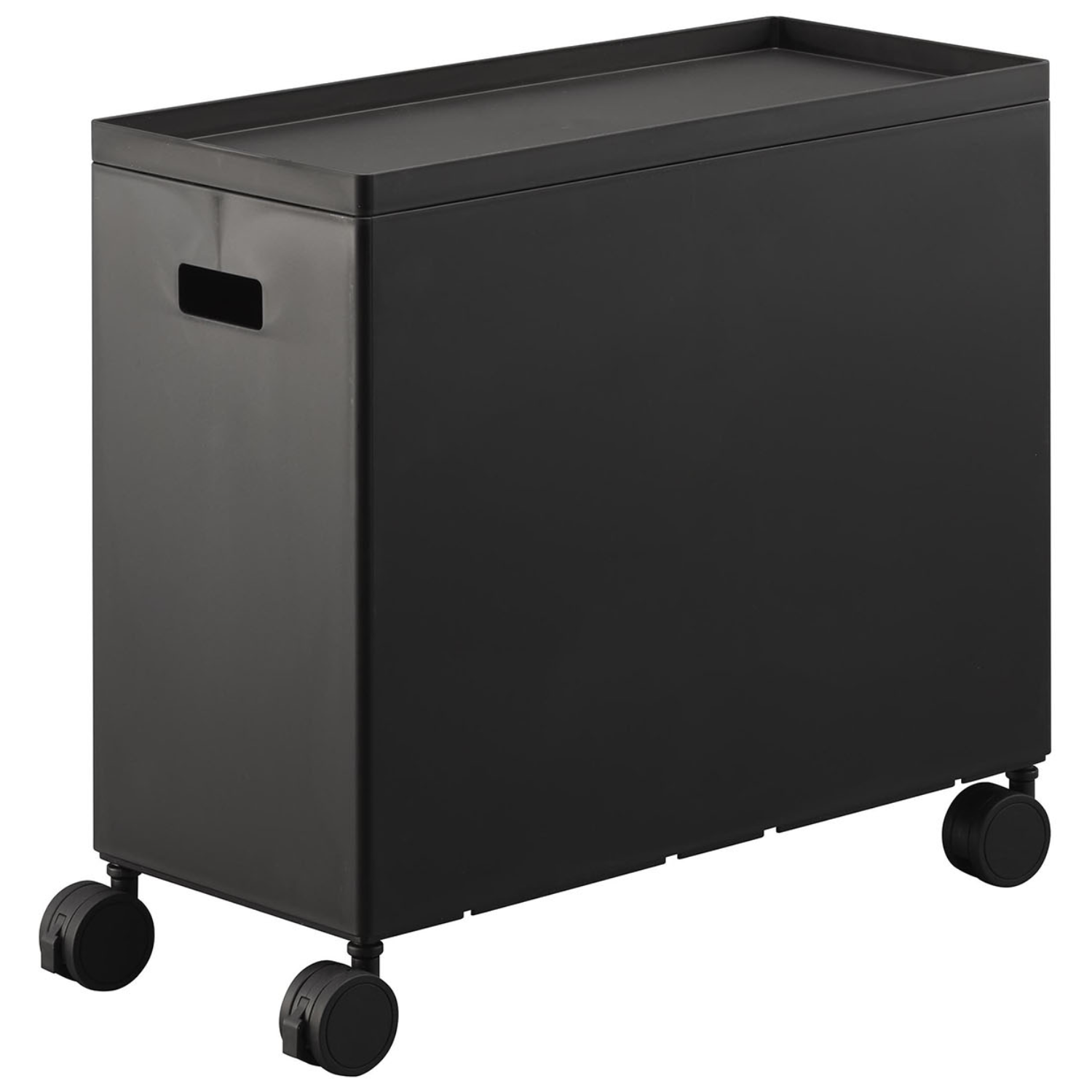 야마자키실업 이동식 뚜껑있는 다용도 수납 박스 타워 S 4554/4555, 블랙, 1단 46,000원