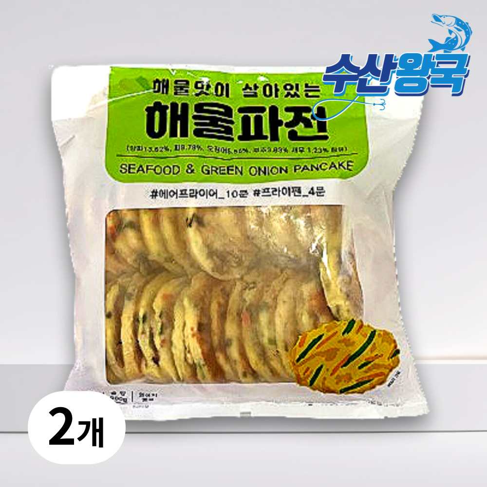수산왕국 냉동 해물파전 오징어 새우 부침개 22,900원
