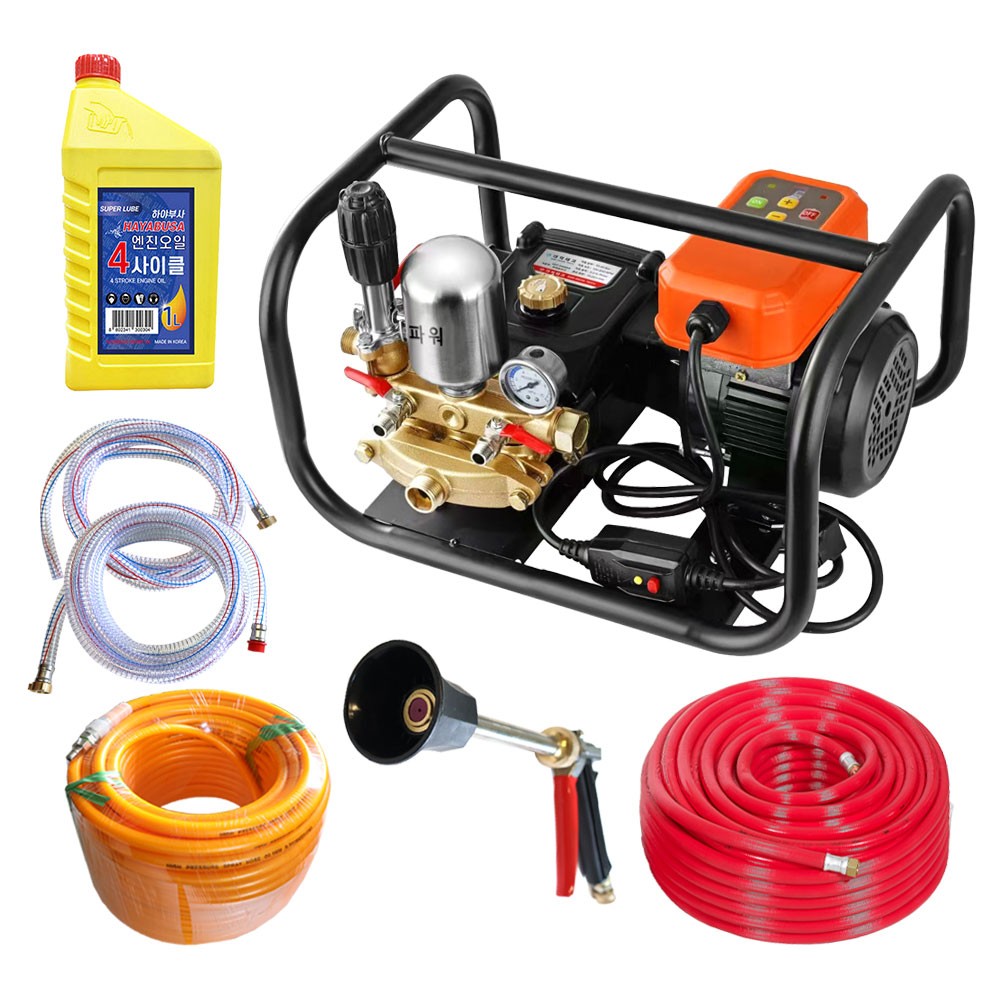 대덕테크 파워분무기 전기 동력 농약 살포기 농업용 분무기 30m + 국산 고급형 호스 100m 497,300원