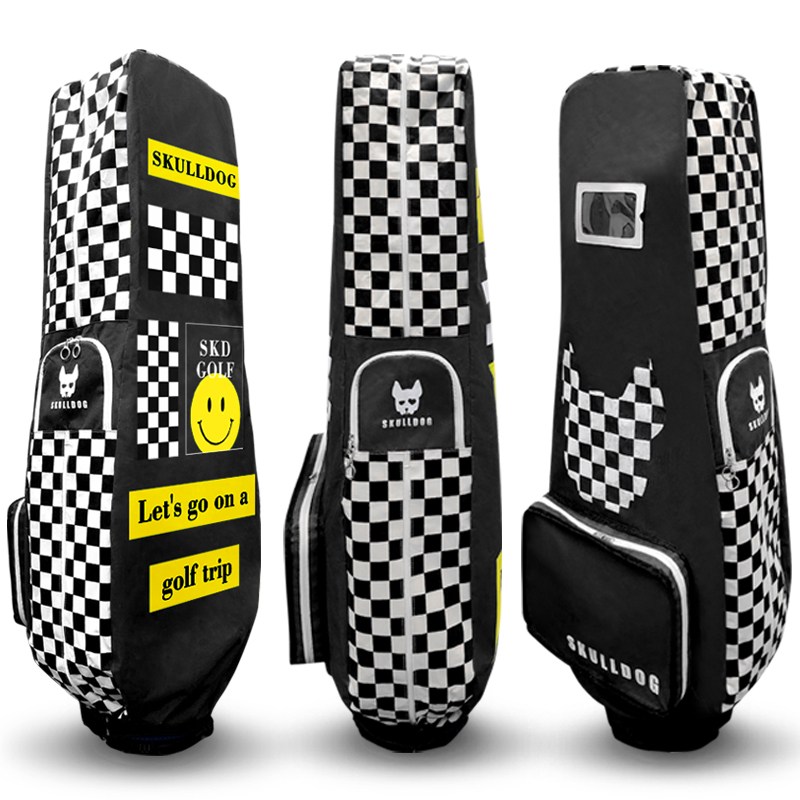 스컬독 골프 항공커버 하단오픈 10초 항공백 일반 스탠드 바퀴형 모두 호환 파우치 일체형, 블랙 38,000원