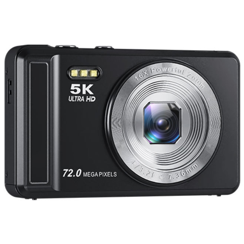 MOKIN 빈티지 디지털 카메라 DC068 4K DH 6400W 픽셀 + 64GB sd카드, 블랙 88,000원