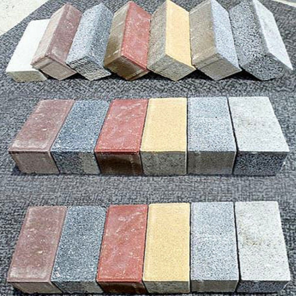 리빙스톤블록 인조화강블록 보도블럭 사각블럭 200x100x60T(8장), 1개, 랜덤 14,000원