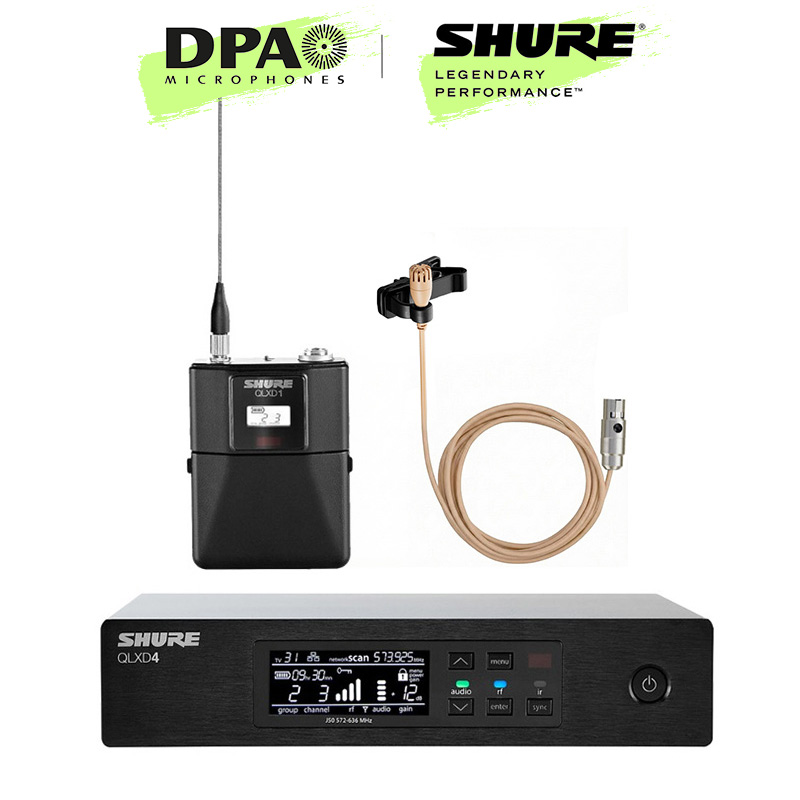 SHURE 슈어 무선마이크 QLXD14+DPA 2061 슈어 타입 라벨리에마이크 세트 2,460,000원