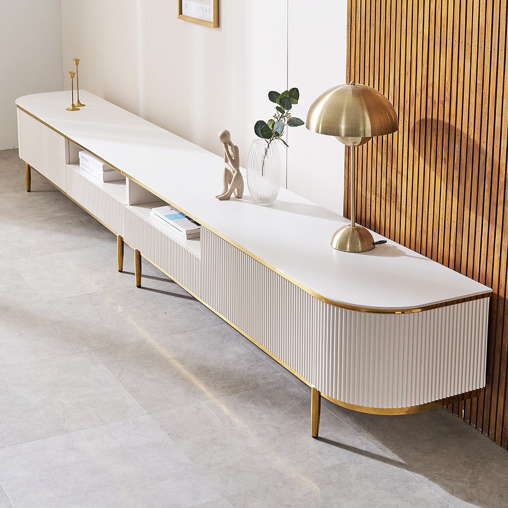 플라토 세라믹 템바보드 tv다이 대형 티비장 거실장 3000, 골드 거실장 3000 1,270,000원