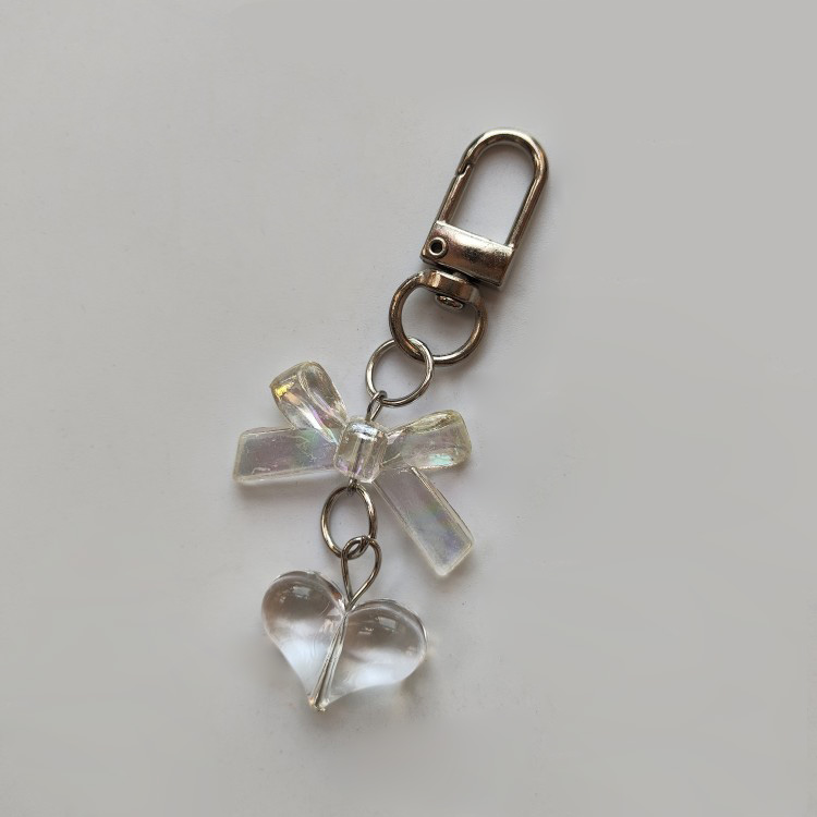 도림 영롱 리본 하트 미니 자동차 키링 2,900원