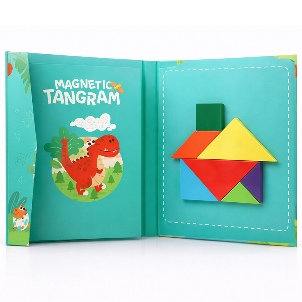 탱그램 ABS칠교자석놀이 4가지 디자인 EQ IQ 치매예방 도형놀이 탱그램 수학놀이 도안놀이, 1개 6,500원