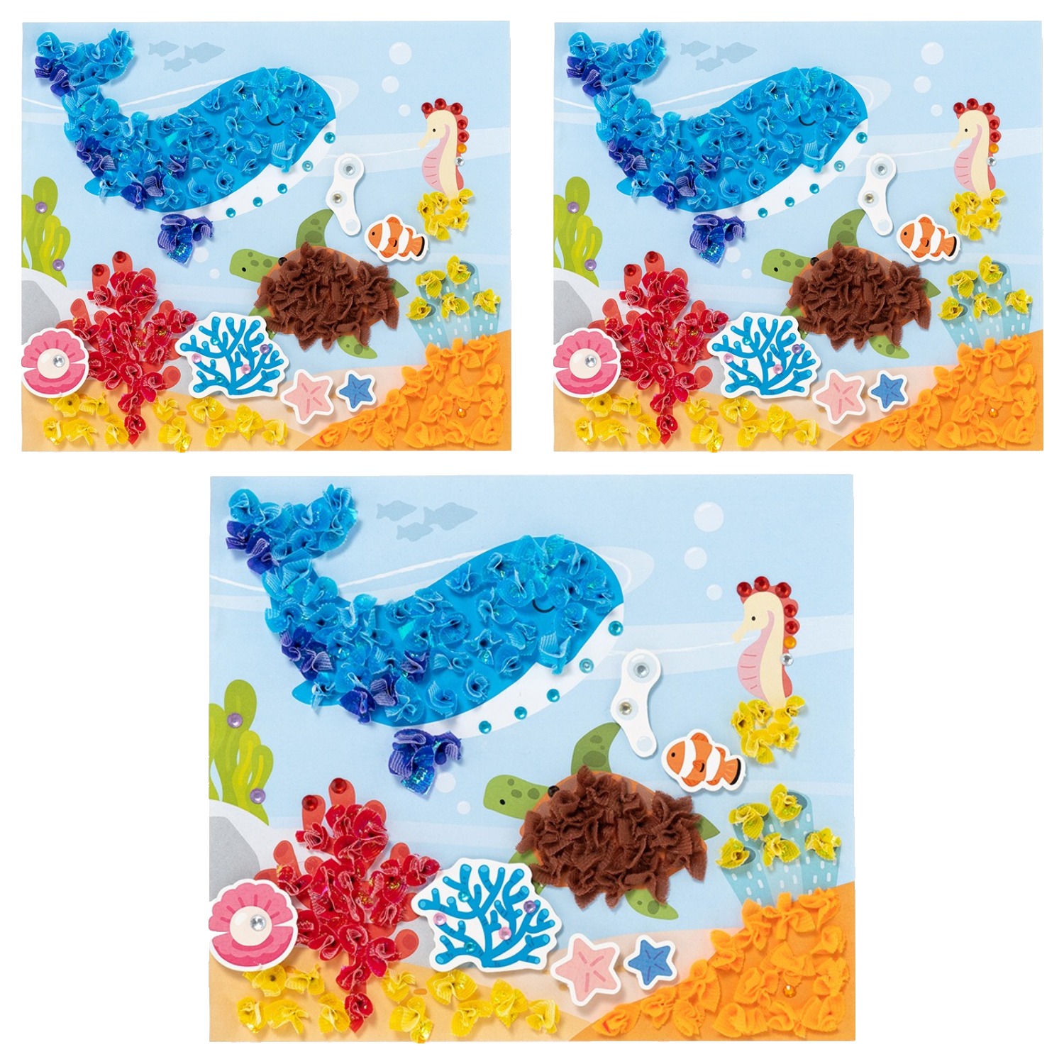 민화샵 종이 입체 모자이크 꾸미기 세트 UDOPP0584, 3개, 바다 10,440원